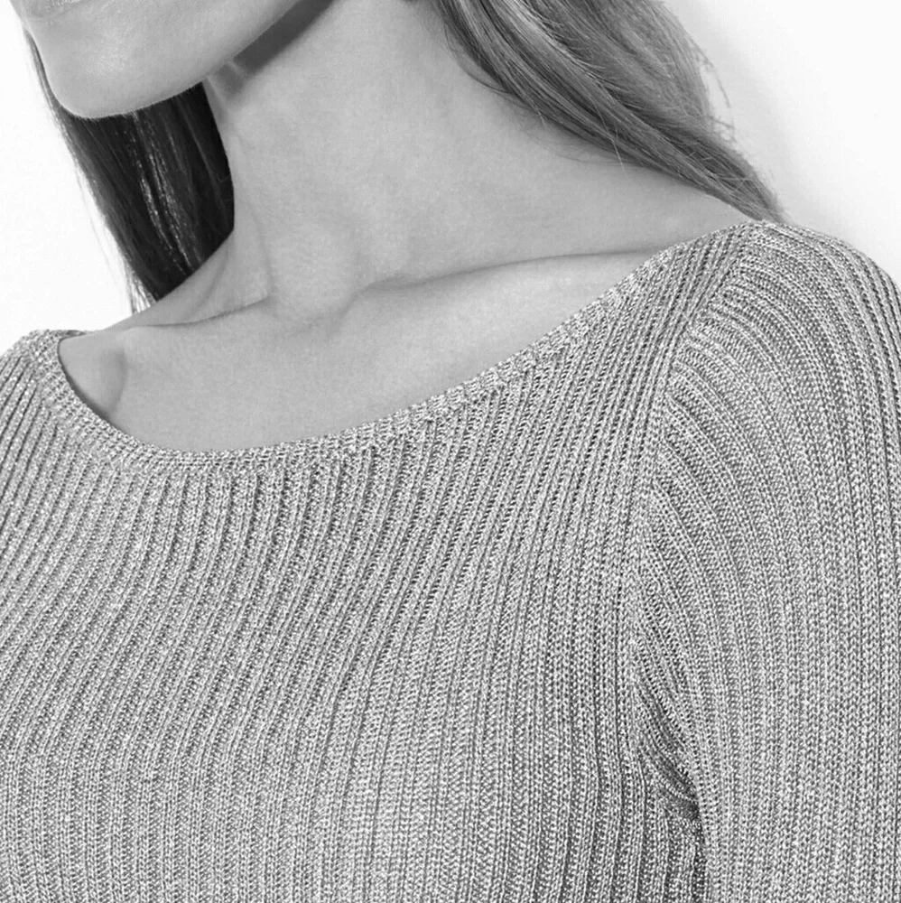 Lauren Ralph Lauren Metallic Pointelle Dress - Picture 3 of 7